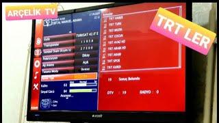 ARÇELİK TV DAHİLİ UYDU KANAL AYARLAMA  / TRT 1 / TV  KANAL EKLEME  / EMİNE YABACIOĞLU