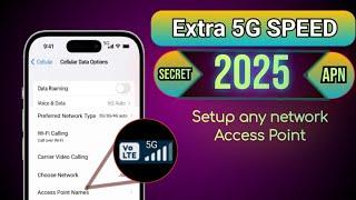 Update Your Access Point Get 5G Speed Using Secret APN any network 2025