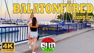 Balatonfüred  Hungary 4K 2022 Summer time walking tours [39 min]