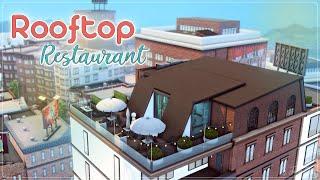 Ресторан на крыше│Строительство│Rooftop Restaurant│SpeedBuild│NO CC [The Sims 4]