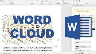 How to make a word cloud in microsoft word