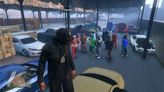 SUNDAY NIGHT NIGHT LIVE GTA V CAR MEET WITH THE BOYS 