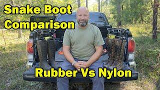 Snake Boot Comparison Rubber Vs Nylon