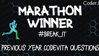 Marathon Winner | Previous Year CodeVita Question | TCS