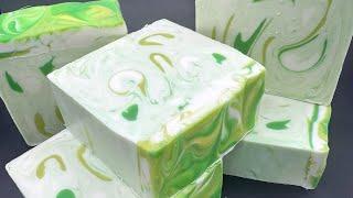 Making and Cutting Margarita Lime Cold Process Soap