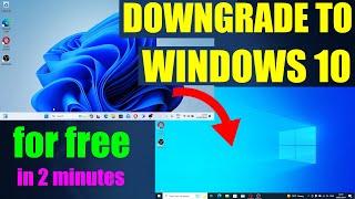 How to Downgrade Windows 11 to Windows 10