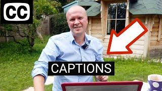 HOW I ADD SUBTITLES my YouTube videos 2020, my easy fast way for CC closed captions!