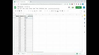 How to insert formula in Google Sheets for an entire column
