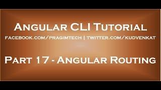 Angular Routing