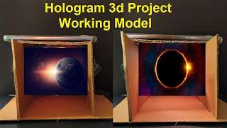 3d hologram projector working model for school science project exhibition - diy | DIY pandit