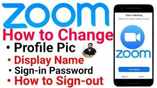 How to Change Profile Pic on Zoom Meeting App