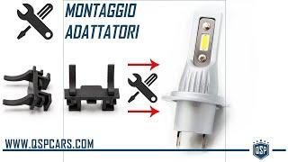 Come Usare Adattatore Portalampada H7 su Lampadina LED QSPCARS Tutorial Bloccaggio | QualitySpCars