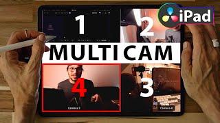 How To Use MULTICAM in DaVinci Resolve iPad!