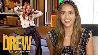 Drew and Jessica Alba Dance TikTok's Ahi Challenge