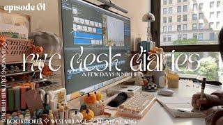 NYC Desk Diaries Ep.1| Life as a New Yorker | fall shopping, stationery, West Village, KTown, RH