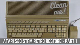 Atari 520 STFM Retro Restore Part 1 - Retro Gaming Banter sees fifty shades of yellow!