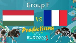 Euro 2020 predictions - Hungary vs France - My Ants´ predictions 