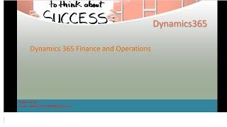 Microsoft Dynamics 365 Finance and Operations Technical Training : Day 1 Dynamics 365FO Learning