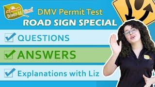 DMV Permit Test Prep with Liz - Road Sign Tutorial - Test Prep Questions and Answers (Full Version)