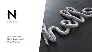 Rope Typography Using Houdini's Vellum & Octane Render