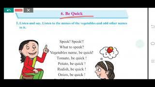 6. Be Quick (Poem)/ Unit 2/ 1st std./ Maharashtra Board