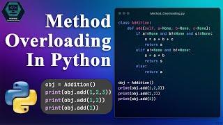 Python Method Overloading Decoded: Boosting Code Flexibility and Performance