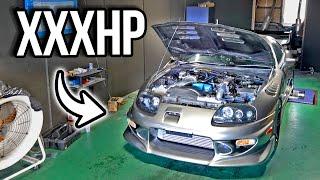 Supra Surprises us on the Dyno with 10 Year Old Turbo Kit!