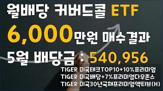 월배당 커버드콜 ETF 6000만원 매수 결과 :  분배금 확정 소식 및 평가금액 공유 + 포트폴리오 변경