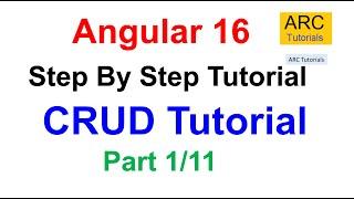 Angular 16 CRUD with Web API Tutorial Part #1 - Introduction