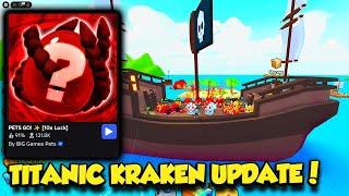 I Got MAX SIZE BOAT In Pets Go Update TO FIND TITANIC KRAKEN!!