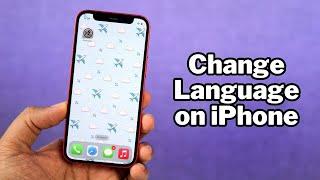 How to Change Language on iPhone (iPhone 13)