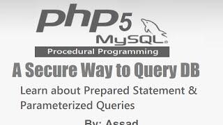 PHP Prepared Statement & Parameterized Query MySQL English