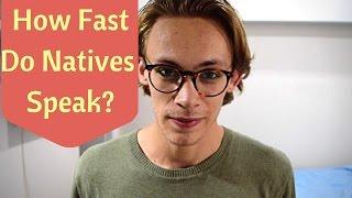 How Fast Do Native English Speakers Talk?