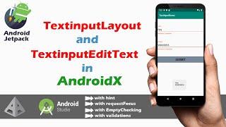 Textinputlayout in Androidx | TextinputEdittext Android Studio | Android app development tutorial