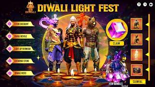 Diwali Event All Free Rewards|Emote Party Return,Special Royale|Free Fire New Event| Ff New Event