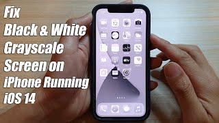 iPhone iOS 14: How to Fix Black & White / Grayscale Screen