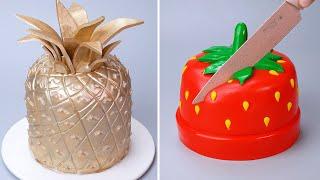  Stunning 3D Fondant Fruit Cake Look Likes Real | Satisfying Cake Recipes At Home