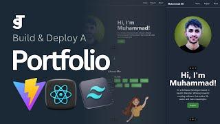 Build and Deploy a Portfolio Website Using React.js, Tailwind CSS & Vite