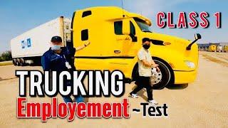 Trucking Employer Road Test and Pre-Trip Inspection | Trappers Transport