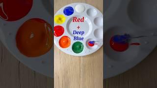 Color Mixing Recipes Just From Red, Yellow and Deep Blue / Primary Colors #shorts #colors #art