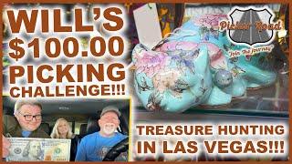 WILL'S $100.00 PICKING CHALLENGE!!! TREASURE HUNTING IN LAS VEGAS!!! Join the Journey on Picker Road