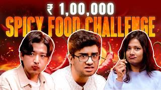 Spicy food challenge ️ | Last to stop eating wins 1 lakh