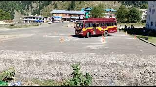 Heavy Driving Licence Test || trial on bus || How To Pass Driving Licence Trial