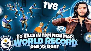 World Record 80 kills in 1v8 Tdm | Can we do this? 47 khalifa Pubg Mobile