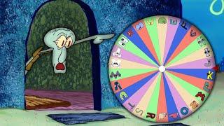 Squidward kicks out Dr Livesey Walk Alphabet Lore Wheel of Fortune edition out of his house