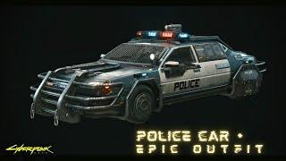 How To Get Police Car And High Armour Outfit Easy Cyberpunk 2077.