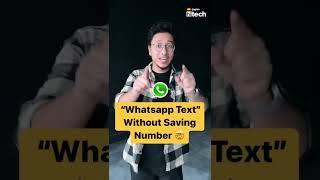 How to send WhatsApp messages without saving contact | Whatsapp Trick 