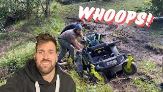 I Almost broke Max and Occy's $10K MOWER!