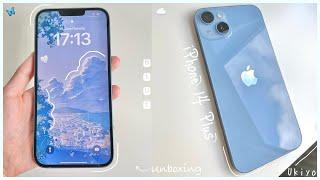 iPhone 14 Plus Unboxing  || blue 128gb + setup + aesthetic unboxing  #iphone14plus #iphone14