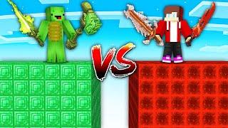 JJ and Mikey Survive on Sky Block in Minecraft Challenge (Maizen Mazien Mizen)